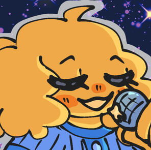 toothpaste depicted singing to a microphone with a singular tooth on it